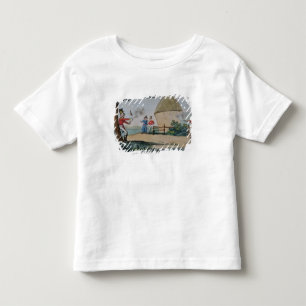 Barney fighting a duel toddler t-shirt
