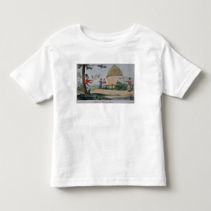 Barney fighting a duel toddler t-shirt
