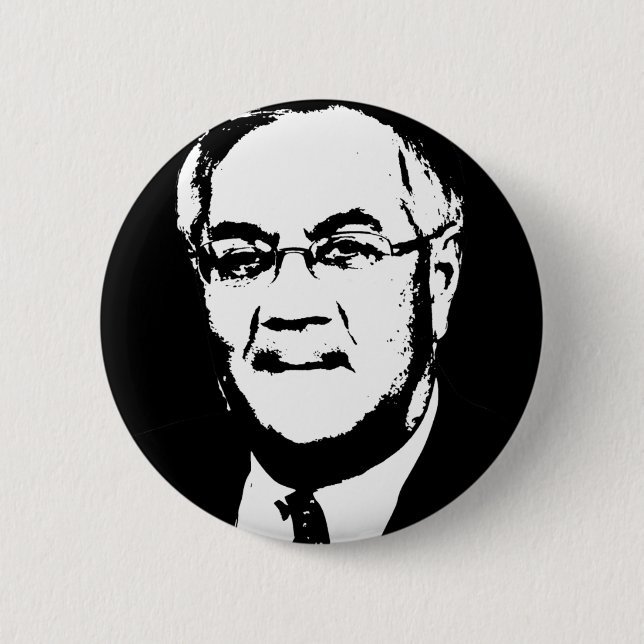 Barney Frank Gear 2 Inch Round Button (Front)