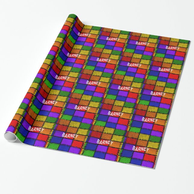 BARNEY (male names ) Wrapping Paper (Unrolled)