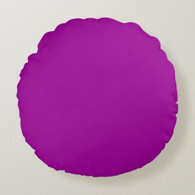  Barney purple Round Pillow (Front)