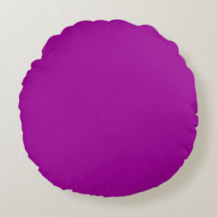 Barney purple (solid colour) Round Pillow