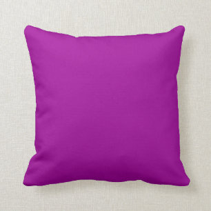 Barney purple (solid colour) Throw Pillow