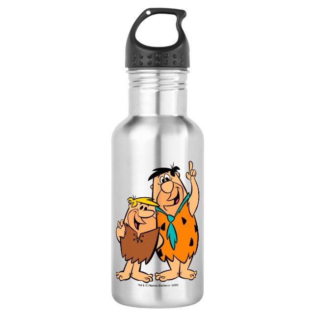 Barney Rubble and Fred Flintstone 532 Ml Water Bottle (Front)