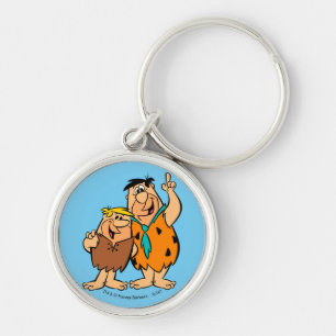 Barney Rubble and Fred Flintstone Keychain