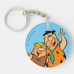 Barney Rubble and Fred Flintstone Keychain