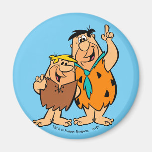 Barney Rubble and Fred Flintstone Magnet