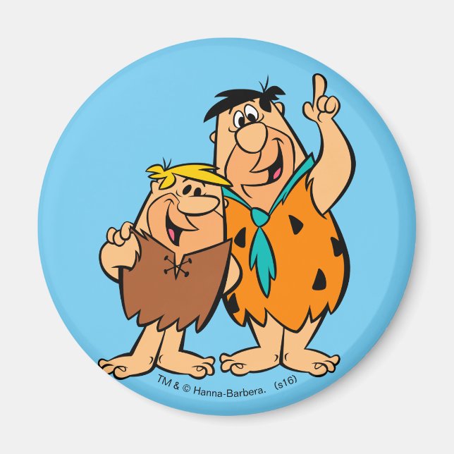 Barney Rubble and Fred Flintstone Magnet (Front)