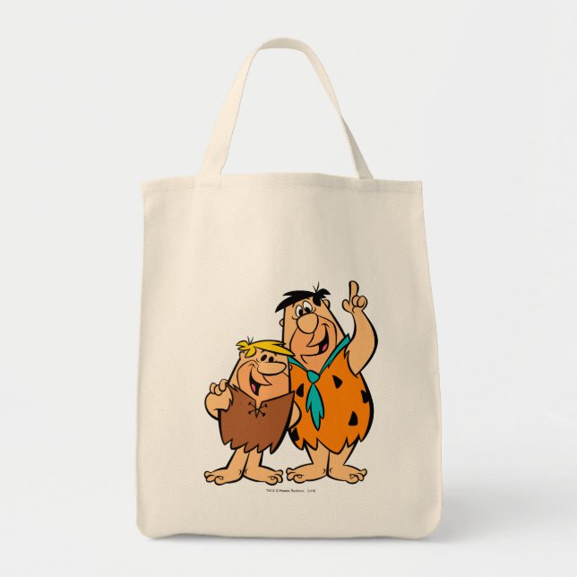 Barney Rubble and Fred Flintstone Tote Bag (Front)