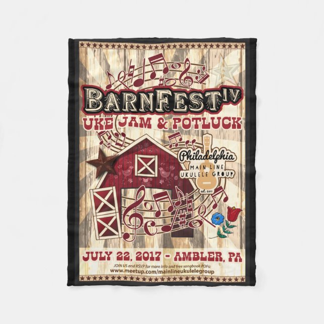 Barnfest IV Souvenir Blanket (Front)