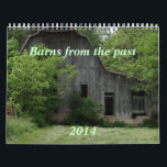 Barns of the Past Calendar- personalize Calendar<br><div class="desc">Old barns hold a special interest for many people and draw memories of life from the past. You can personalize this calendar if you wish by noting special occasions, family birthdays etc... .. Go to my VINTAGE MEMORIES SECTION to see matching greeting cards {you can customize for any occasion} coffee...</div>