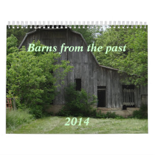 Barns of the Past Calendar- personalize Calendar