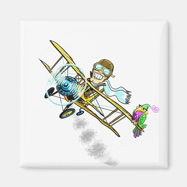 Barnstormer Bob and Bird magnet (Front)