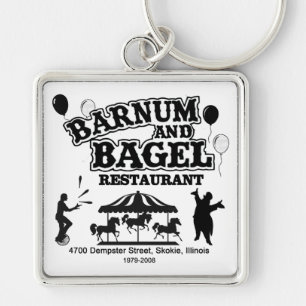Barnum and Bagel Restaurant, Skokie, Illinois Keychain