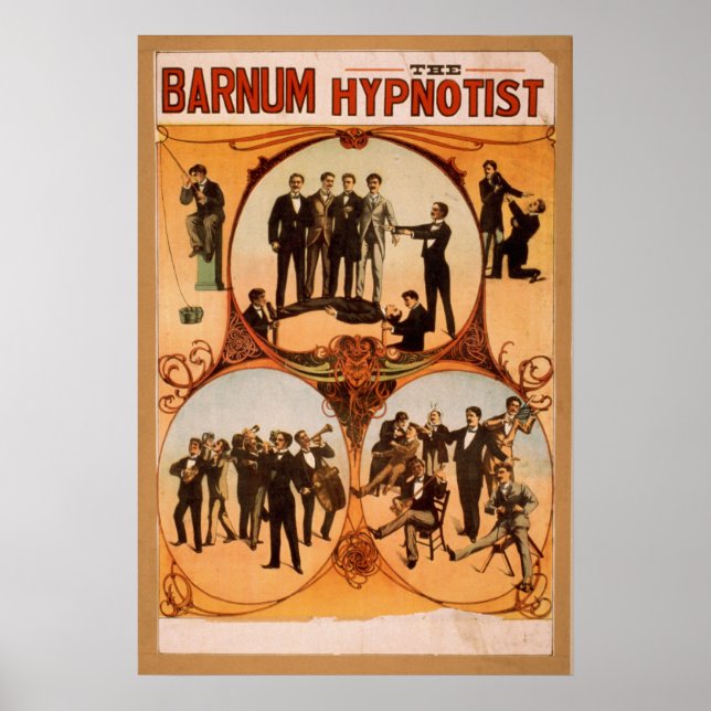 BARNUM L'Hypnotist VAUDEVILLE Poster (Devant)
