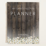 Barnwood and Daisies Rustic Planner<br><div class="desc">This fun, rustic planner features barnwood and a field of daisies. Created by Simply Farmhouse Press.</div>