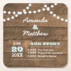Barnwood Lights Aqua Personalized Wedding