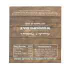 Barnwood Lights Aqua Wedding Favour Candy Wrappers