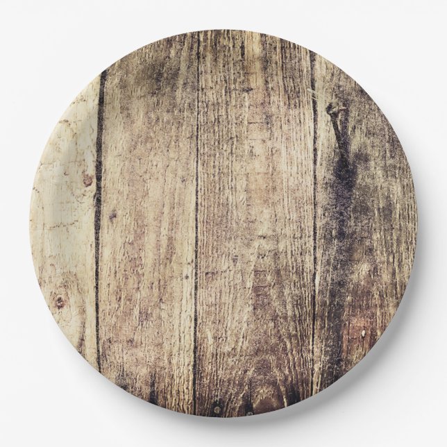 Barnwood Paper Plates (Front)