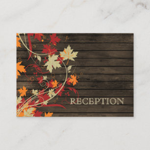 Barnwood Rustic ,fall wedding reception invite