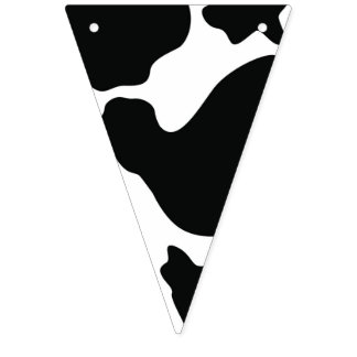 Barnyard Animal - Cow Pattern - Wild West - Farm Bunting Flags