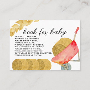 Barnyard Animals -Barn- Book For Baby Insert Card