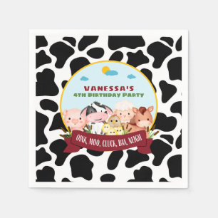 Barnyard Bash Birthday   Napkin