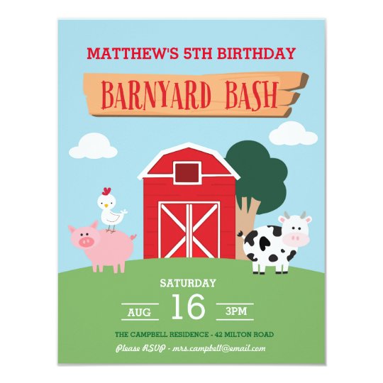 Barnyard Bash Invitation