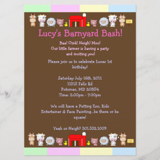 Barnyard Bash Invitation