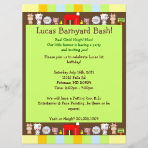 Barnyard Bash Invitation