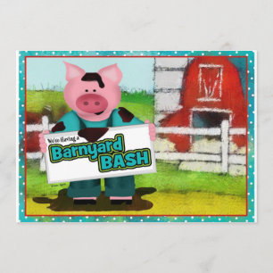 Barnyard Bash Party Invitation