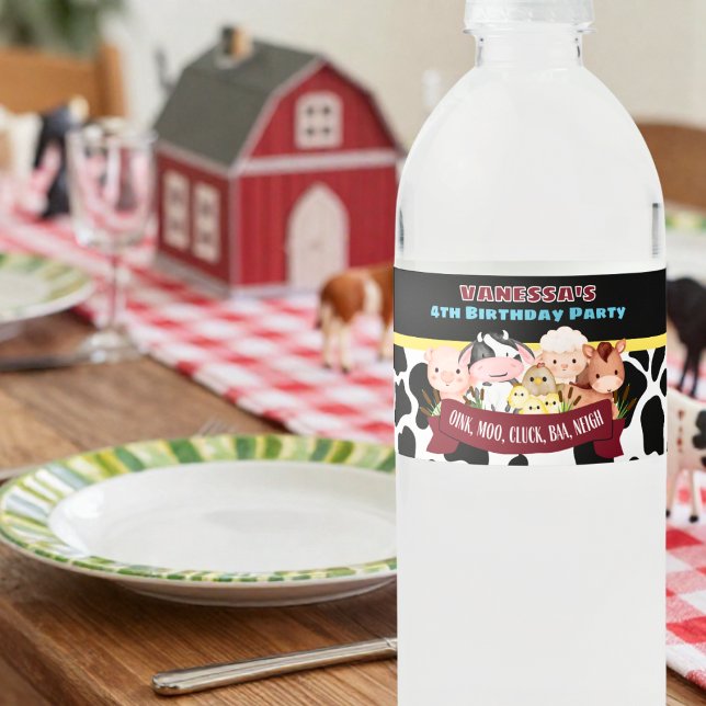 Barnyard Bash  Water Bottle Label (Creator Uploaded)