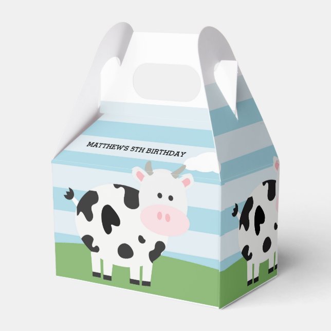 Barnyard Birthday Bash/Party Favour Box (Back Side)