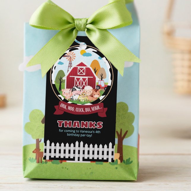 Barnyard Birthday Favour Tags (Creator Uploaded)