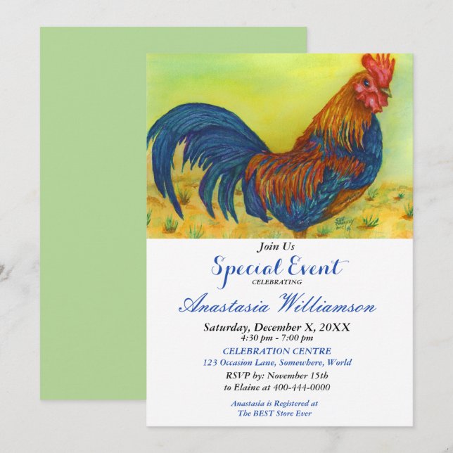 BARNYARD BRUNCH PARTY EVENT INVITE (Front/Back)