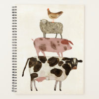 Barnyard Buds - Vache, cochon, mouton et hen