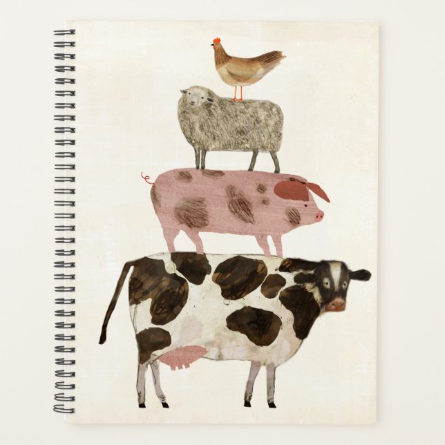 Barnyard Buds - Vache, cochon, mouton et hen (Devant)