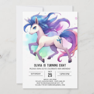 Barnyard Digital Horse Birthday Invitation