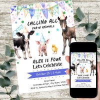 Barnyard Farm Animals 4th Birthday