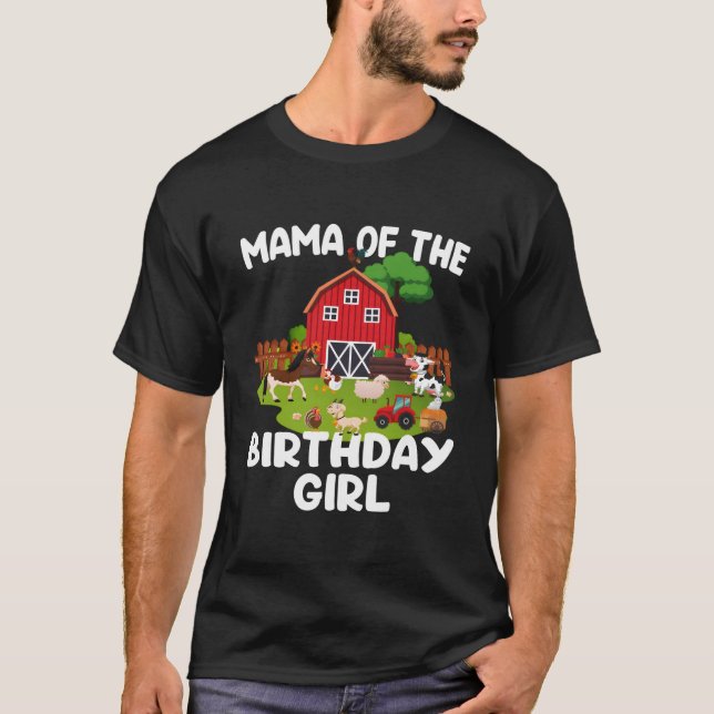 Barnyard Farm Animals Mama T-Shirt (Front)