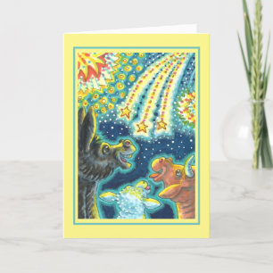 BARNYARD FARM ANIMALS ON FOURTH OF JULY Funny Cute Holiday Card