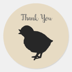 Barnyard Farm Party Peep Thank You Stickers