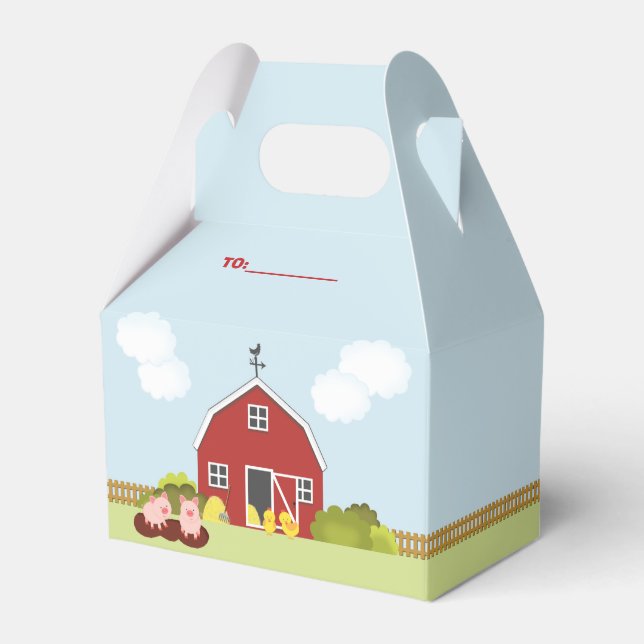 Barnyard Favor Box (Front Side)