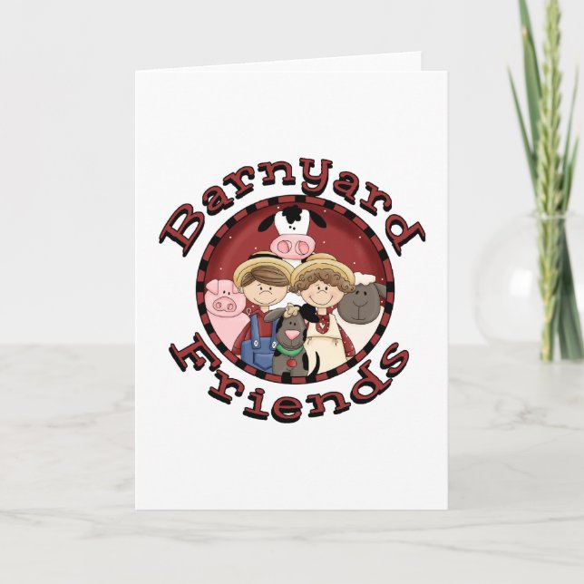 Barnyard Friends Tshirts and Gifts Card (Front)