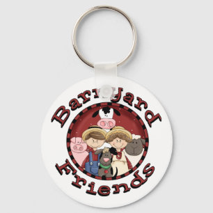 Barnyard Friends Tshirts and Gifts Keychain