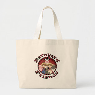 Barnyard Friends Tshirts and Gifts Large Tote Bag