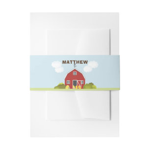 Barnyard Invitation Belly Band