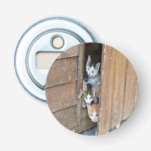 Barnyard Kittens Bottle Opener
