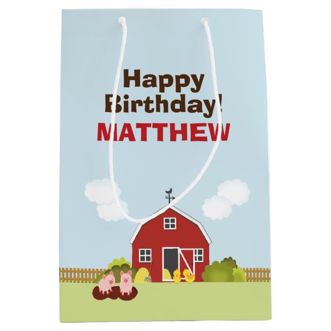 Barnyard Medium Gift Bag (Front)