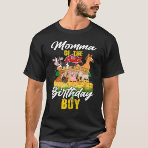Barnyard Momma Of The Birthday Boy Family Farm Ani T-Shirt